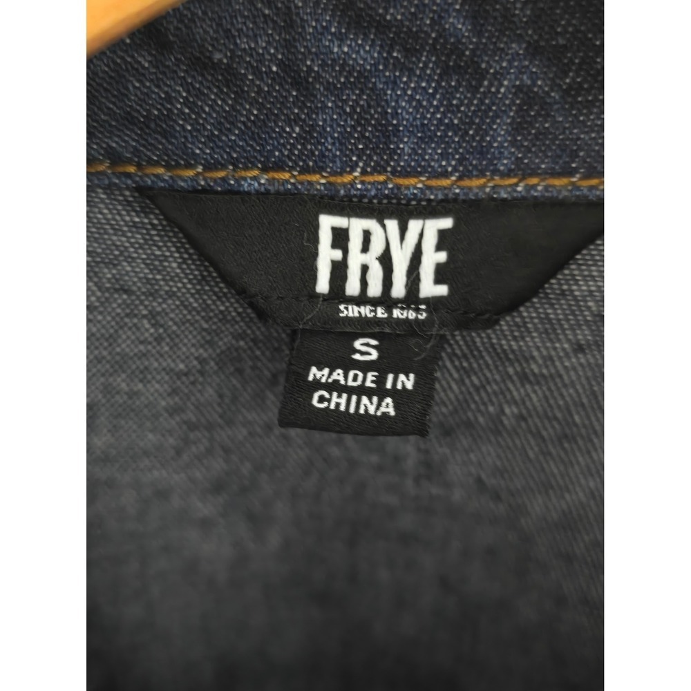 Frye Dark Blue Denim Shirt Dress - Picture 3 of 3